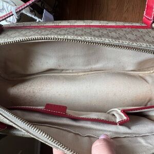 Vintage Celine bag Beige and Red Women’s Tote Bag